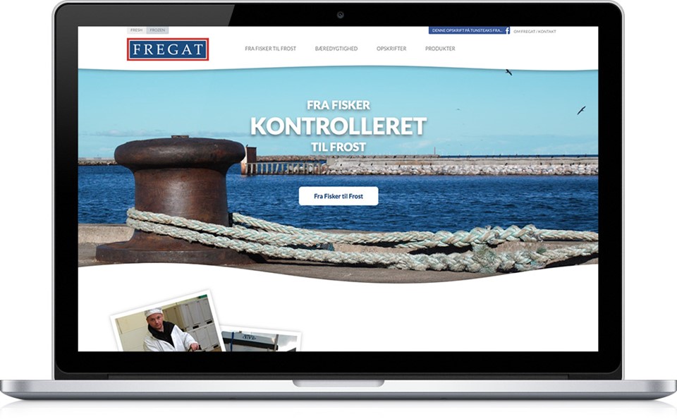Fregat-Fiskeeksport-Frossen-Hjemmesidedesign